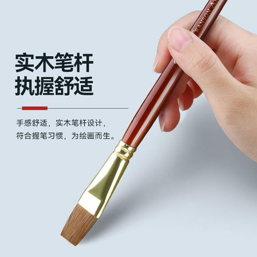 中盛画材 考试荐 平峰狼毫833水粉笔水粉笔套装 水彩笔丙烯笔 商品图2