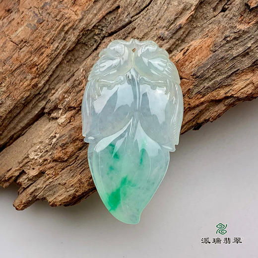 派瑞翡翠 翡翠挂件 糯冰种 绿色 商品图2