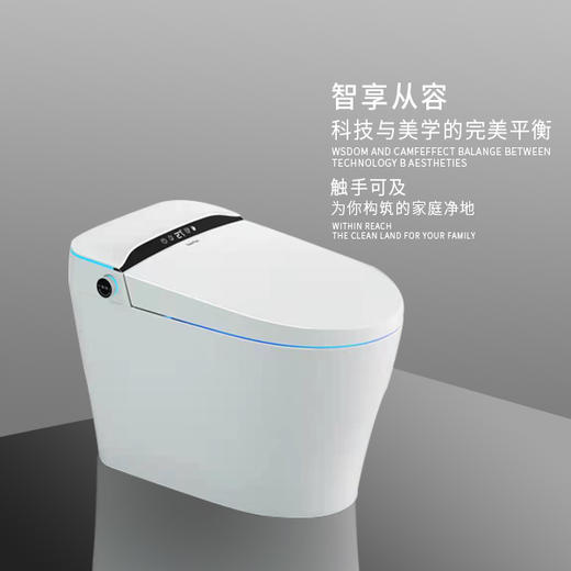 【德国莱恩 】紫外杀菌 脚踢翻圈翻盖 智能马桶A51-622 商品图1