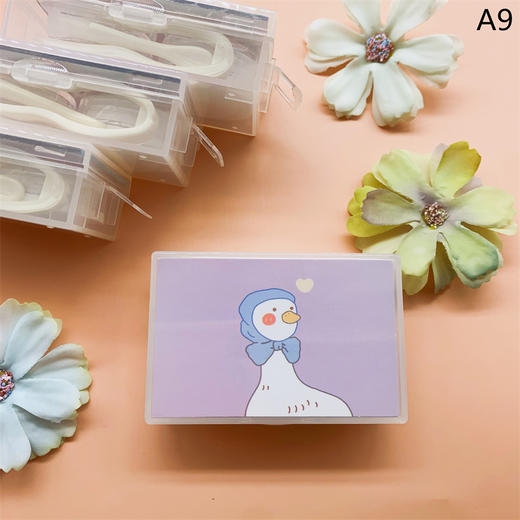 新款简约清新ins风卡通可爱美瞳盒隐形眼镜盒伴侣盒A3/A6/A9 商品图4