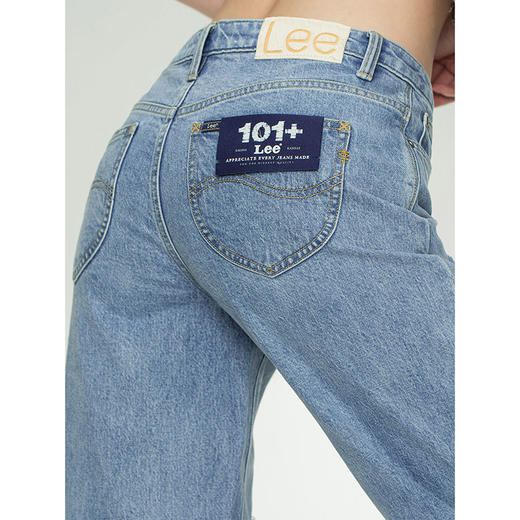 Lee商场同款101+系列411舒适浅蓝女牛仔裤男友酷LWZ4115PCAUV 商品图4