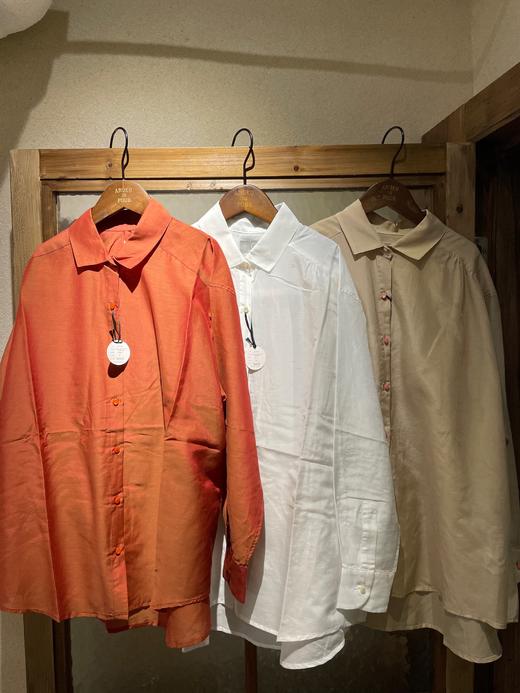 （4折）Lim Home白/橘红/淡黄贝壳纽扣上衣 商品图14