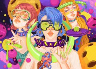 陈大欣｜『星球女孩』A4版画 商品图0