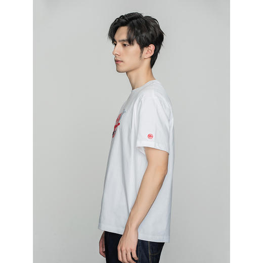 Lee宫廷文化“一品云鹤”潮服22春季新品舒适男短袖T恤LMT0015503RX00FK14000/K11000 商品图3