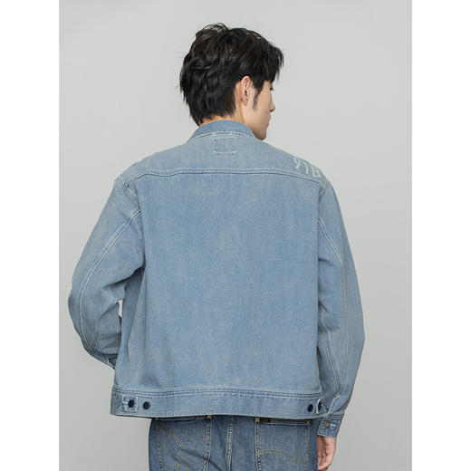 Lee商场同款22春季新品舒适版浅蓝色男牛仔外套LMT0015823HH-496 商品图1