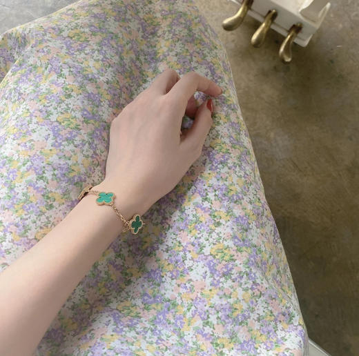 Vca四叶草🍀五花手链-绿色 商品图1