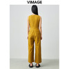 VIMAGE纬漫纪新款气质通勤时尚百搭无袖高腰阔腿连体裤女V1307918 商品缩略图9