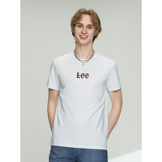 Lee商场同款21春夏新品标准版型印花男短袖T恤潮流L447664DRK14 商品图2
