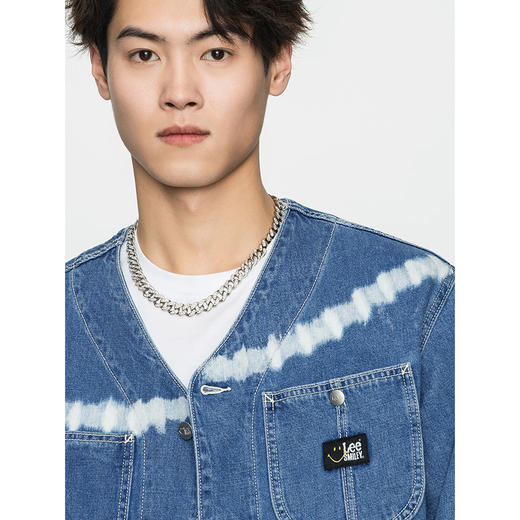 【Smiley®联名】Lee22春夏新品舒适中蓝男牛仔夹克外套LMT001561 商品图4
