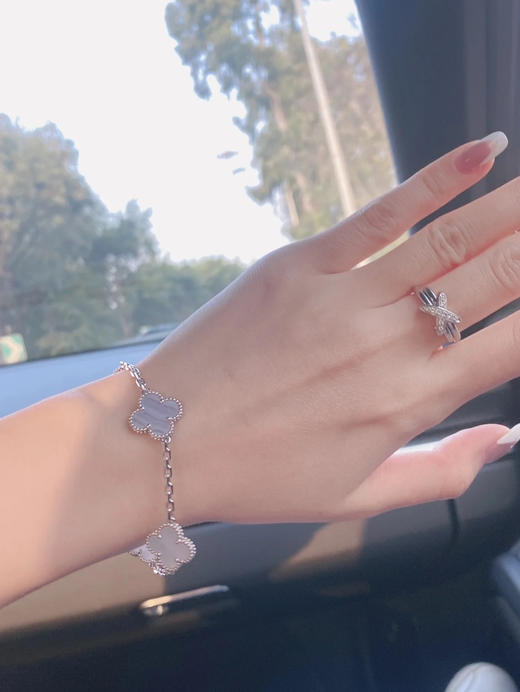 Vca四叶草🍀五花手链-紫玉髓 商品图2