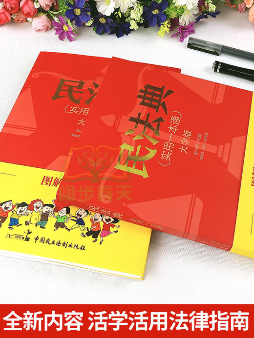 【心如健】正版包邮 民法典2021年实用一本通大字版图解漫画版民法典法律常识收录社会生活中的常见普遍法律问题 典型案例法律书畅销书排行榜 商品图1