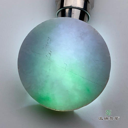 派瑞翡翠 翡翠手镯芯  糯种 绿色 紫色 商品图1