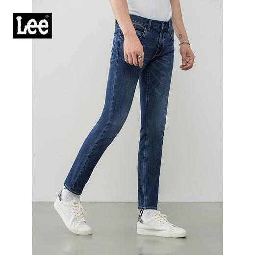 Lee都市骑士20秋冬新品706版型修身小脚蓝色男牛仔裤LMS7063SV98Y 商品图0
