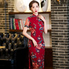 STFS-B2001修身旗袍中国风立领时尚刺绣旗袍 商品缩略图5