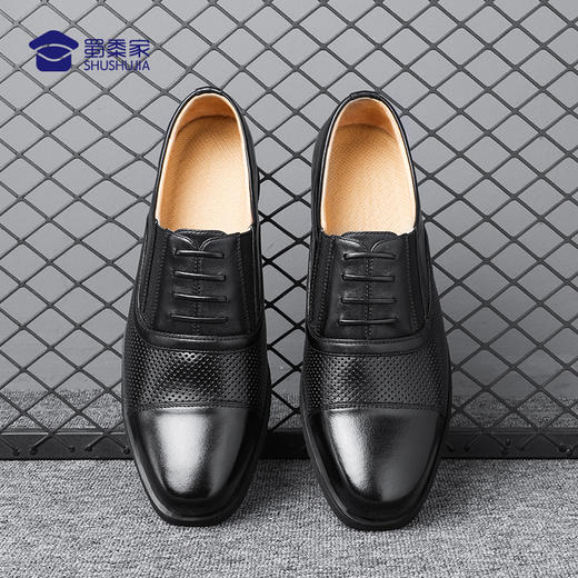 【轻便校尉凉皮鞋】轻盈透气  软底不累脚免系带皮鞋 商品图3