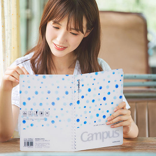 kokuyo国誉水彩絮语系列soft ring软线圈笔记本不硌手螺旋本8mm横线线圈本 商品图3