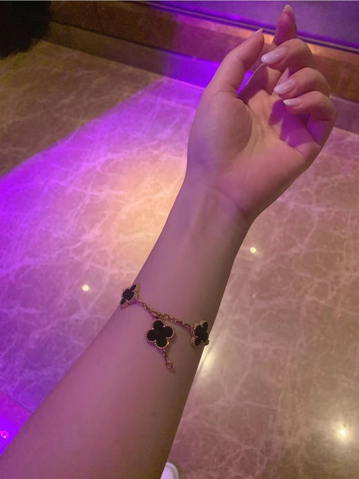 Vca四叶草🍀五花手链-黑色 商品图1