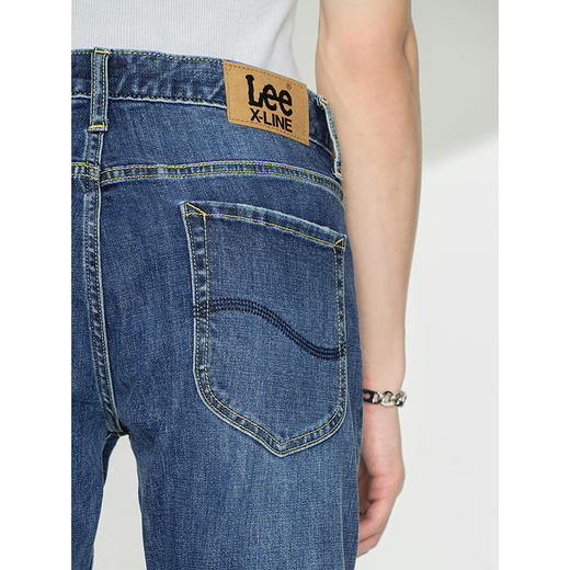 【33码断码】LeeXLINE21秋季新品709修身小锥形蓝色男牛仔裤LMB1007093QJ00FA00605 商品图3