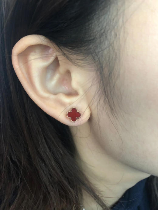 Vca幸运四叶草🍀耳钉 商品图0