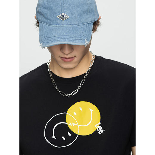 【Smiley®联名】Lee22春夏新品标准印花多色男短袖T恤LMT0015683RX00FK14000/11000 商品图4