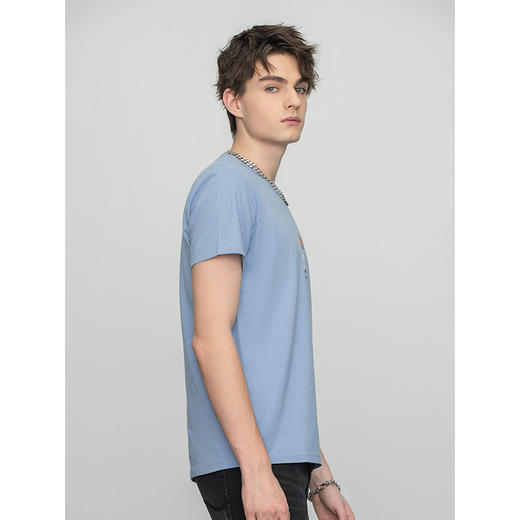 LeeXLINE 22春季新品标准版多色圆领印花男短袖T恤LMT0000174LE00FK14000/FA01704 商品图3