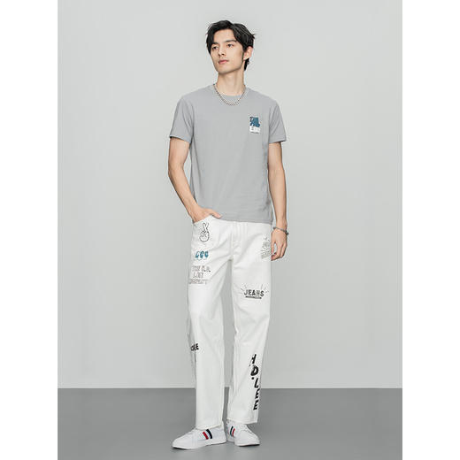 Lee商场同款22春季新品标准版多色印花男圆领短袖T恤LMT0015863RX 商品图2