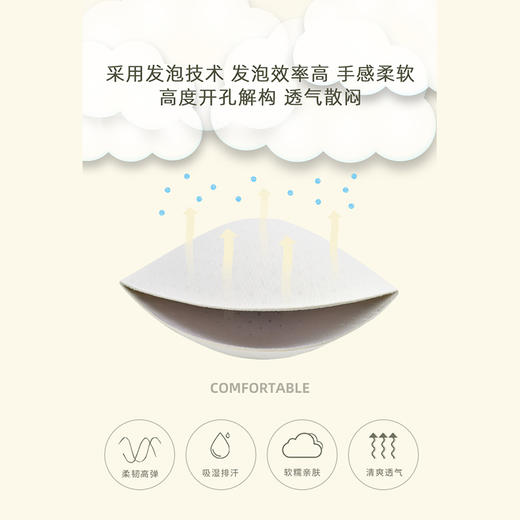 胸垫一副两片 插片透气乳垫胸垫 海绵垫 商品图1