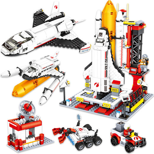 航天系列积木，一比一高度还原，让孩子边玩边思考，在家模拟一场完美发射！ 商品图4