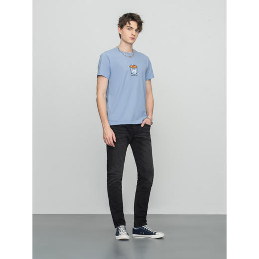 LeeXLINE 22春季新品标准版多色圆领印花男短袖T恤LMT0000174LE00FK14000/FA01704 商品图2