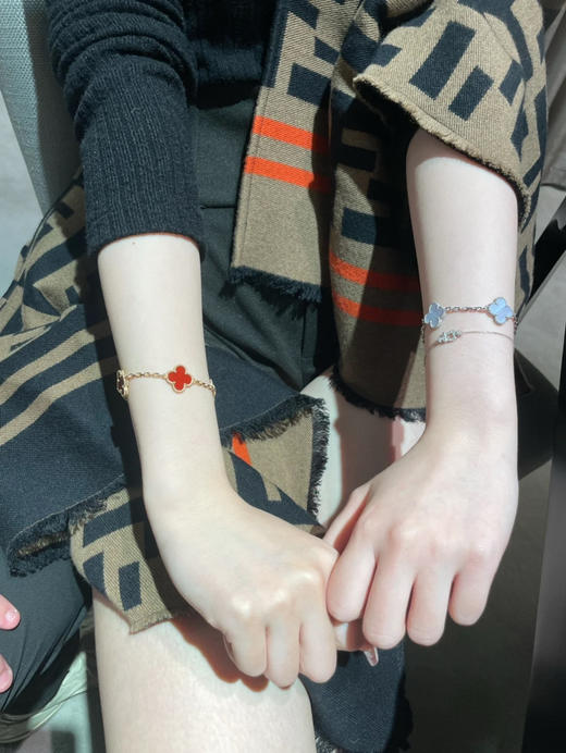 Vca四叶草🍀五花手链-紫玉髓 商品图5