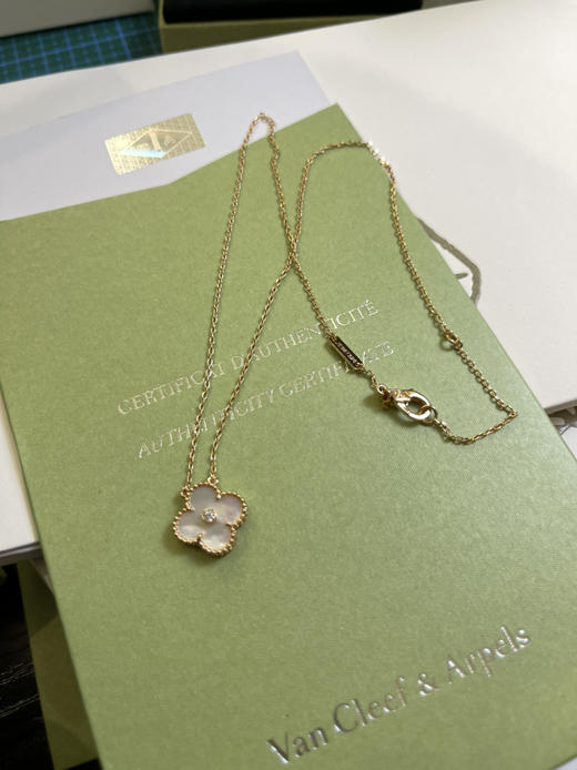 Vca幸运四叶草🍀项链-白色单钻 商品图3