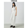 VIMAGE纬漫纪新款气质通勤时尚百搭无袖高腰阔腿连体裤女V1307918 商品缩略图2