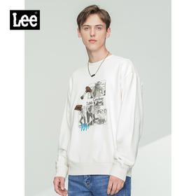 Lee商场同款101+21秋冬新品舒适多色圆领长袖卫衣男LMT001176100