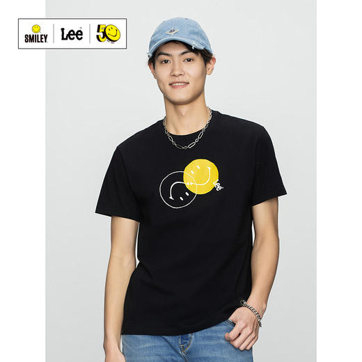 【Smiley®联名】Lee22春夏新品标准印花多色男短袖T恤LMT0015683RX00FK14000/11000 商品图0