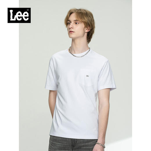 Lee商场同款21春夏新品舒适版型男口袋短袖T恤潮流L448054DRK14 商品图5