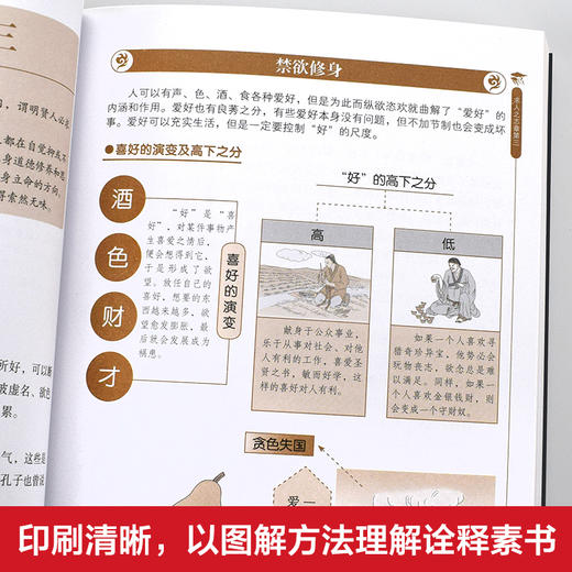 【正版】图解素书正版中华国学经典精粹文白对照原文注释译文 中国谋略奇书谋略学和智慧库为人处事谋略黄石公著哲学经典书籍 商品图3