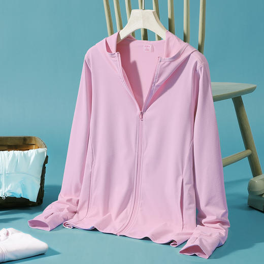 【U家同款】拉链连帽开衫防晒衣，弹性面料，透气干爽，持久防晒 商品图13