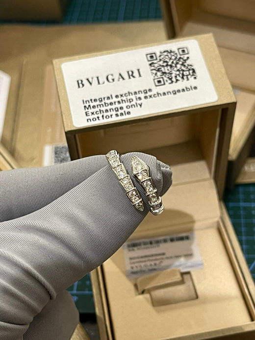 宝格丽蛇戒-白金 商品图1