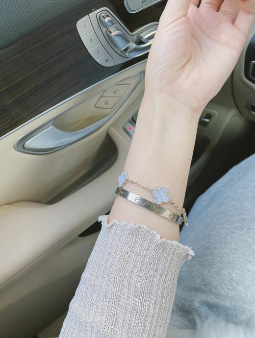 Vca四叶草🍀五花手链-紫玉髓 商品图3