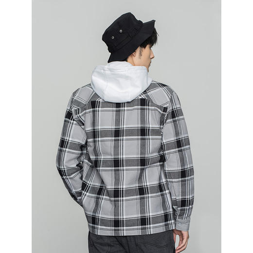 Lee商场同款22春季新品舒适灰色格纹男长袖衬衫LMT0015846VX-97U 商品图1