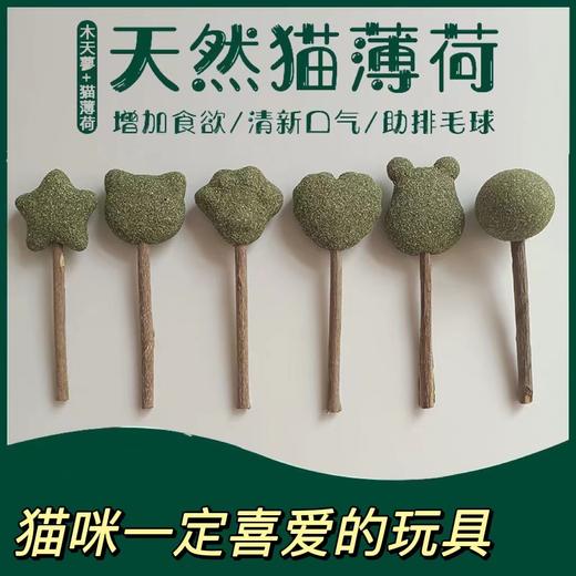 猫薄荷棒棒糖猫咪零食化毛磨牙洁齿猫薄荷逗猫棒清新口气猫薄荷球 商品图0