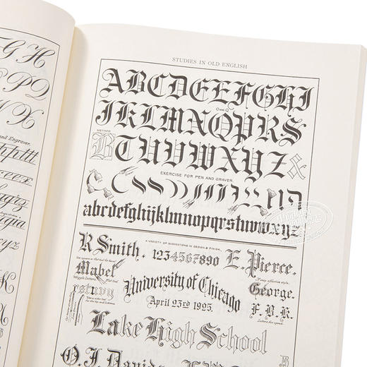 【中商原版】Art Alphabets Monograms&Lettering英文原版 艺术字母，花押字和手写体 商品图7