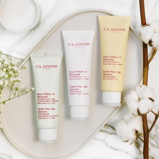 【孕妇可用】法国 Clarins娇韵诗 棉花籽温和保湿泡沫洗面奶 125ml 商品图7