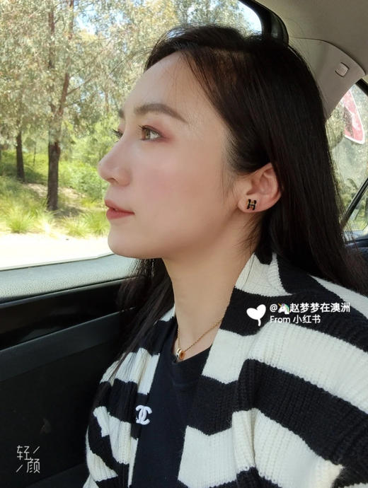 H耳钉-黑色 商品图2