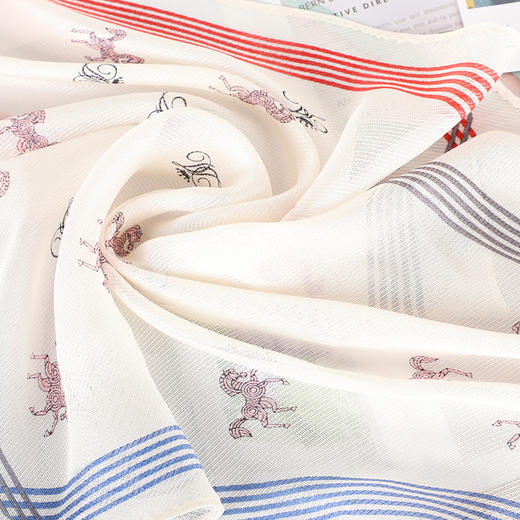 DA*S韩系时尚前为摩登风格小清新百搭桑蚕丝三角巾WXWD150 商品图4