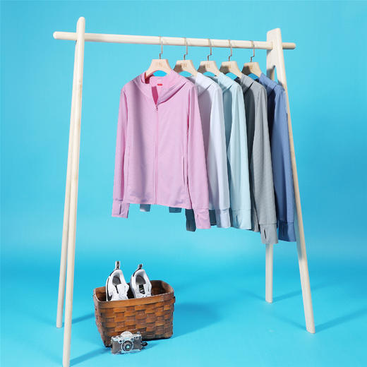 【U家同款】拉链连帽开衫防晒衣，弹性面料，透气干爽，持久防晒 商品图9