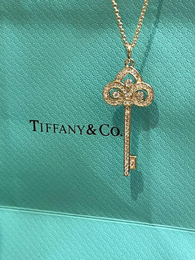 蒂夫尼鸢尾花项链-玫瑰金