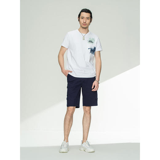 Lee都市骑士21春夏新品舒适工装风深蓝色男牛仔短裤LMR9036UZBSE 商品图2