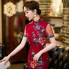 STFS-B2001修身旗袍中国风立领时尚刺绣旗袍 商品缩略图0