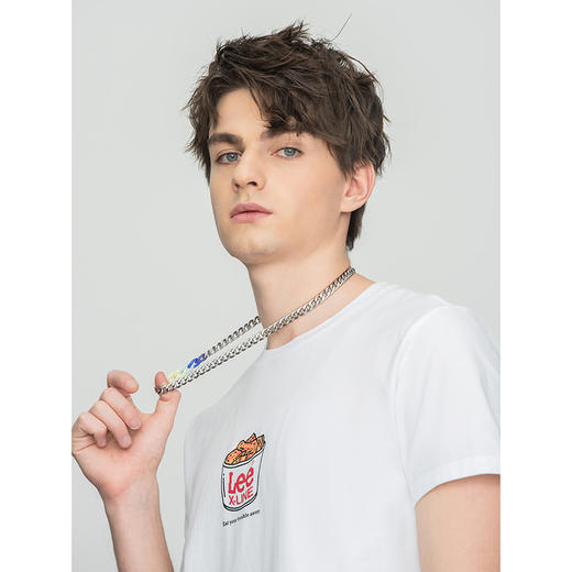 LeeXLINE 22春季新品标准版多色圆领印花男短袖T恤LMT0000174LE00FK14000/FA01704 商品图4